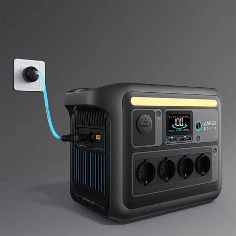 Anker SOLIX C1000X 1064Wh 1800W Solar Generator Kit with 100W Solar Panel